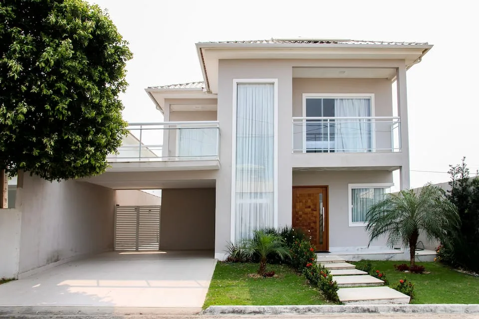 Fachada da casa Blue Garden